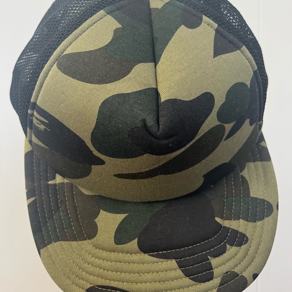 Bathing Bape Bape men’s trucker camo hat
